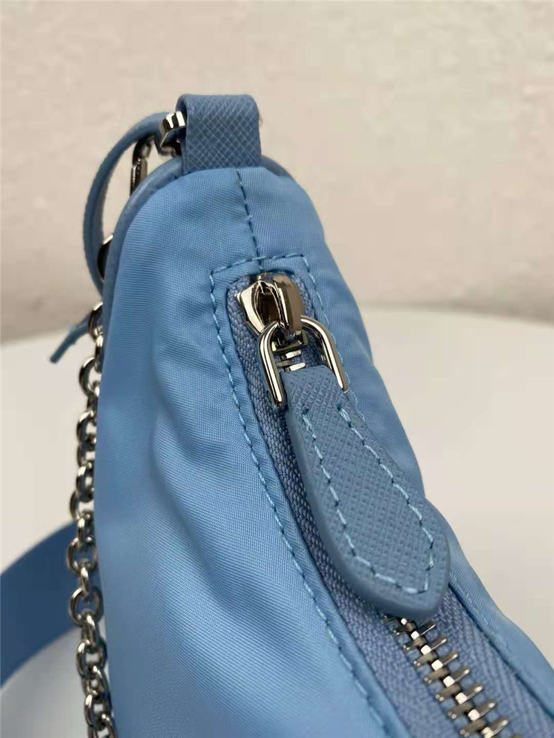 Prada Re-Edition 2005 nylon shoulder bag Sky Blue High