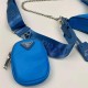 Prada Re-Edition 2005 nylon shoulder bag Bright Blue High