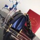 Prada Cahier Shoulder Bag In Blue/Black Leather High