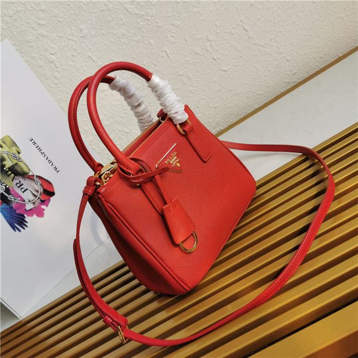 Prada Galleria Saffiano leather micro-bag Red High