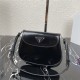 Prada Cleo brushed leather mini bag 1BH188 Black High