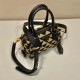 Prada Galleria embroidered jacquard fabric micro-bag 1BA846 High