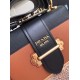 Prada Cahier Shoulder Bag In Brown/Black Leather High