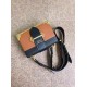 Prada Cahier Shoulder Bag In Brown/Black Leather High