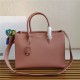 Prada Large Saffiano Leather Handbag Tote Pink High