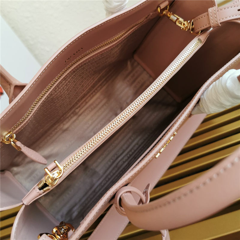 Prada Large Saffiano Leather Handbag Tote Pink High