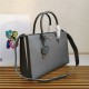 Prada Large Saffiano Leather Handbag Tote Grey-I High