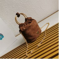 Prada Mini Bucket Bag 1BC227 Suede High