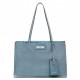 Prada Etiquette Tote Bag In Blue Calf Leather High