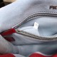 Prada Etiquette Bag In Red Calfskin With Metal Stud Trim High