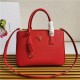 Prada Medium Galleria Bag In Saffiano Leather Red High