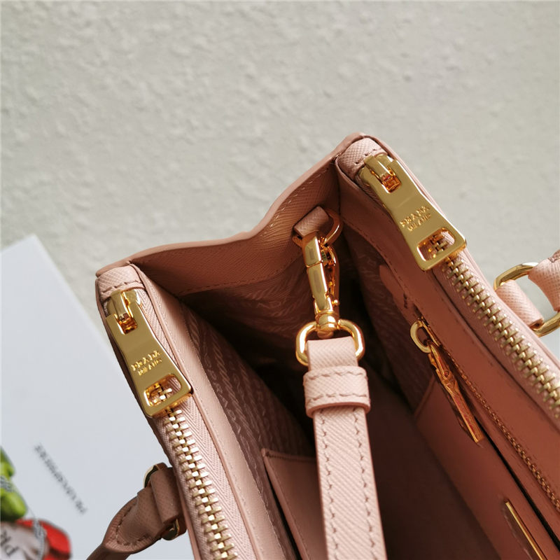 Prada Medium Galleria Bag In Saffiano Leather Pink High