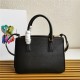 Prada Medium Galleria Bag In Saffiano Leather Black High