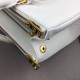 Prada Large Galleria Bag In Saffiano Leather White High