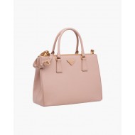 Prada Large Galleria Bag In Saffiano Leather Pink High