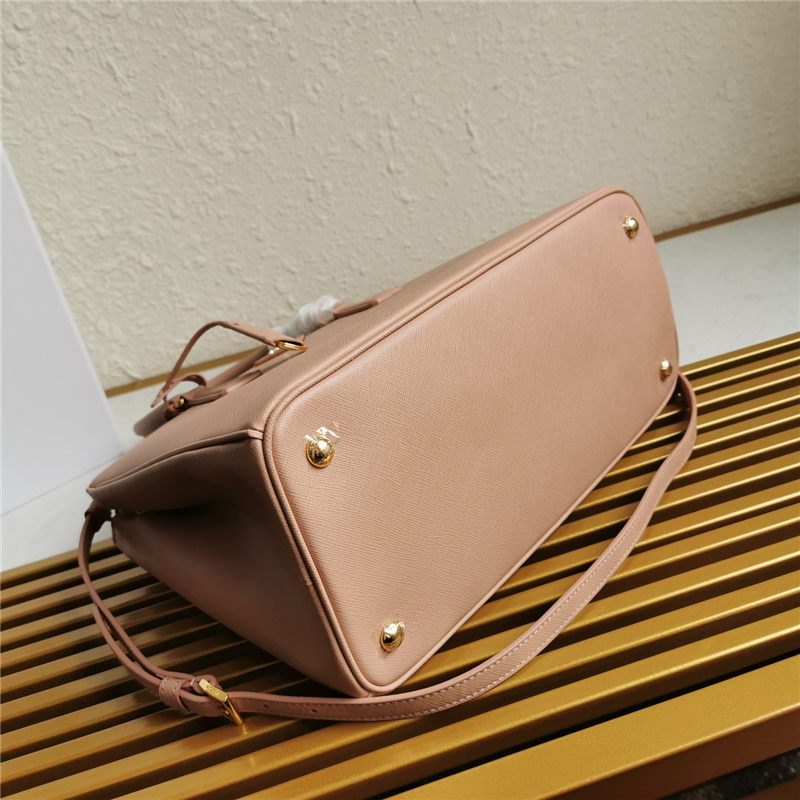 Prada Large Galleria Bag In Saffiano Leather Pink High