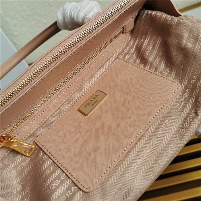 Prada Large Galleria Bag In Saffiano Leather Pink High