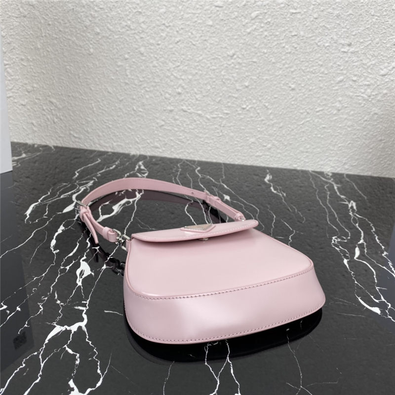 Prada Cleo brushed leather mini bag 1BH188 Pink High