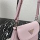 Prada Cleo brushed leather mini bag 1BH188 Pink High