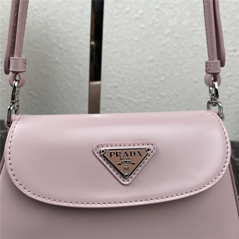 Prada Cleo brushed leather mini bag 1BH188 Pink High