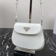 Prada Cleo brushed leather mini bag 1BH188 White High