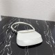 Prada Cleo brushed leather mini bag 1BH188 White High