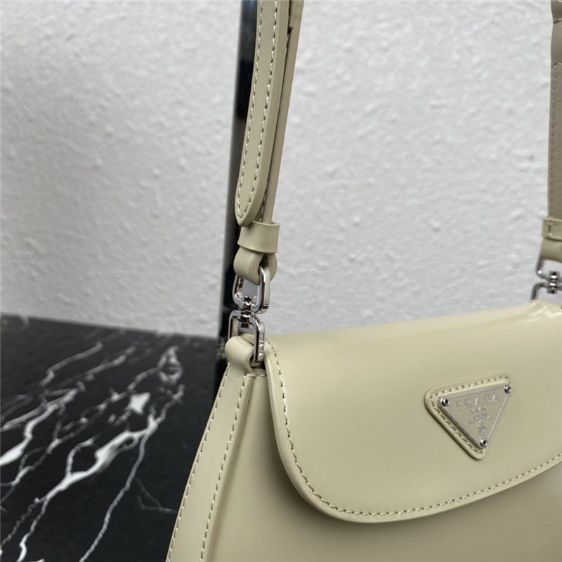 Prada Cleo brushed leather mini bag 1BH188 Yellow High