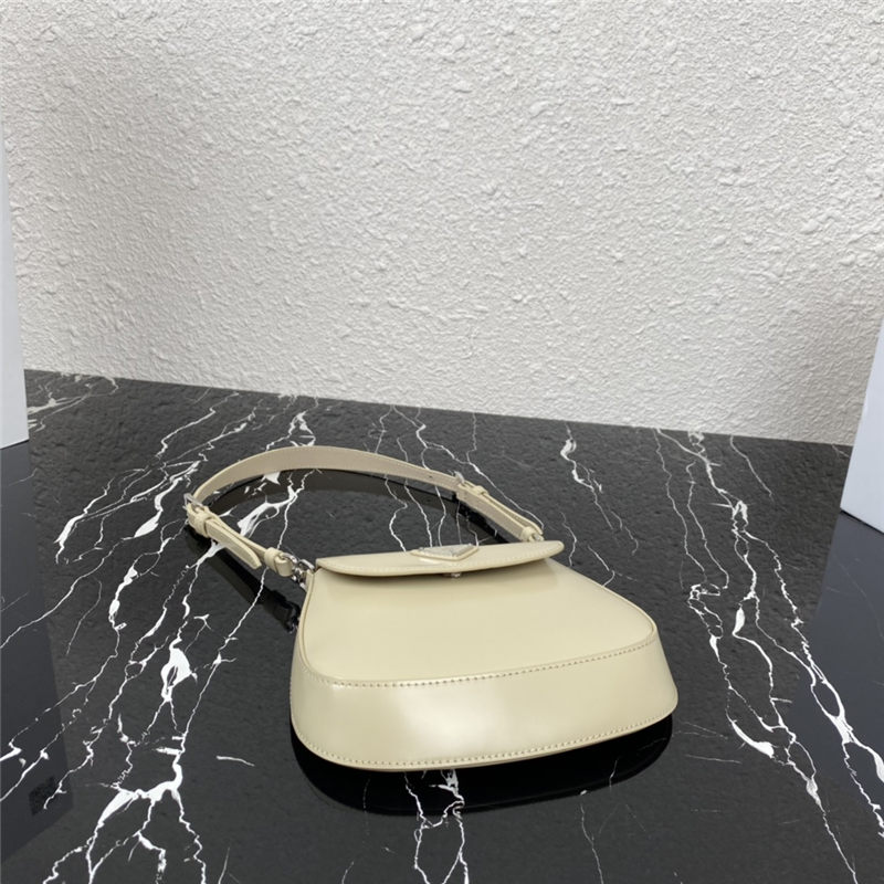 Prada Cleo brushed leather mini bag 1BH188 Yellow High