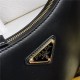 Prada Arqué leather mini shoulder bag 1BC199 Black High