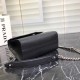 Prada So Black Monochrome Flap Bag High