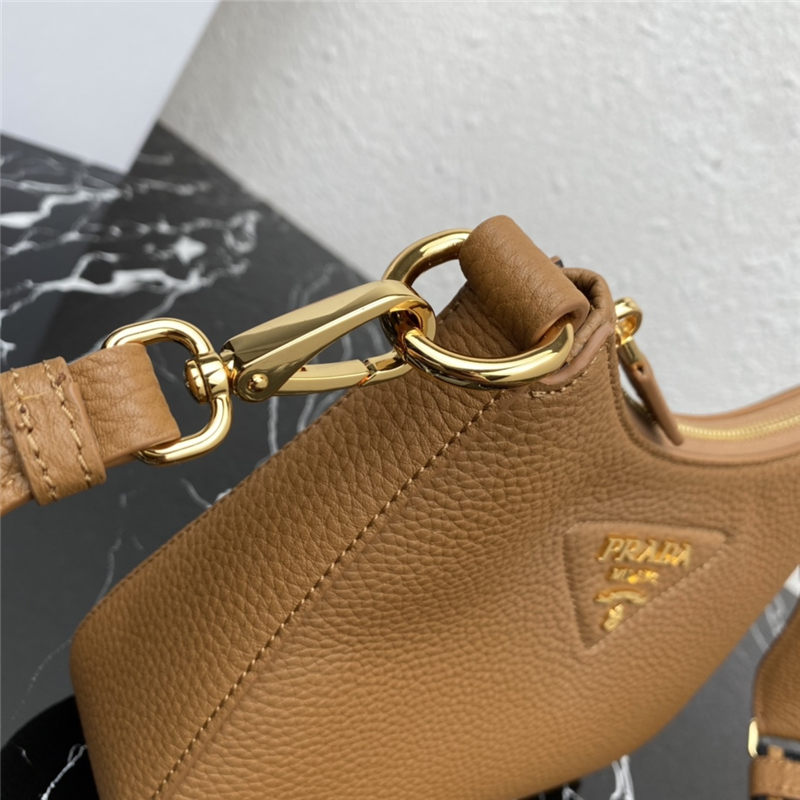 Prada Leather shoulder bag 1BH193 Camel High