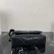 Prada System 28cm nappa leather patchwork bag Black High