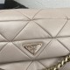 Prada System 28cm nappa leather patchwork bag Nude High