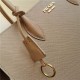 Prada Large Saffiano Leather Handbag Tote Taupe High