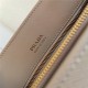 Prada Large Saffiano Leather Handbag Tote Taupe High