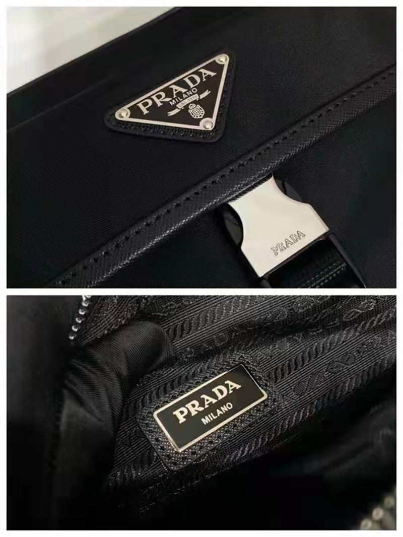 Prada Re-Nylon and Saffiano Leather Shoulder Bag High