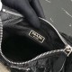 Prada Mini Hobo Bag In Black Nylon and Leather High