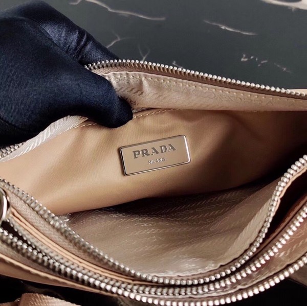 Prada Beige Nylon Re-Edition 2000 Shoulder Bag High