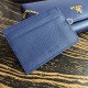 Prada Continental Wallet In Blue Saffiano Leather High