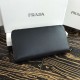 Prada Zipped Wallet In Black Saffiano Leather High