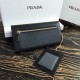 Prada Continental Wallet In Black Saffiano Leather High