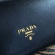 Prada Continental Wallet In Black Saffiano Leather High