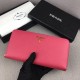 Prada Zipped Wallet In Pink Saffiano Leather High