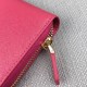 Prada Zipped Wallet In Pink Saffiano Leather High