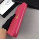 Prada Zipped Wallet In Pink Saffiano Leather High