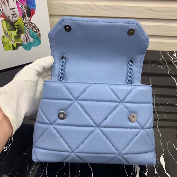 Prada Spectrum Small Bag In Sky Blue Nappa Leather High