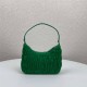 Prada Prada Mini Hobo Bag In Mint Green Nylon and Leather High High