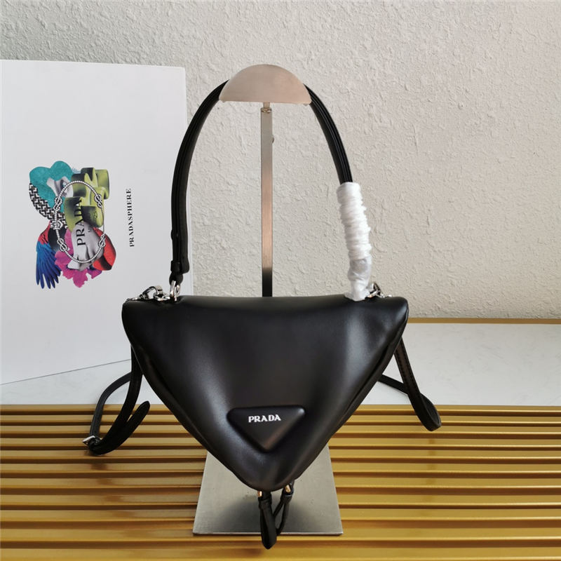 Prada Padded nappa leather handbag Black High