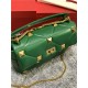 Valentino GARAVANI ROMAN STUD NAPPA CHAIN BAG Green High