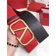 Valentino Reversible Belt 70MM Red/Black High